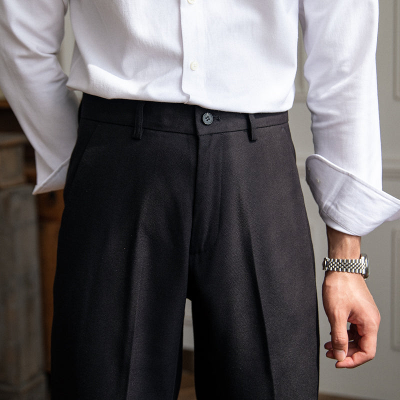 Slim-Fit New York Business Everyday Pleated Trousers