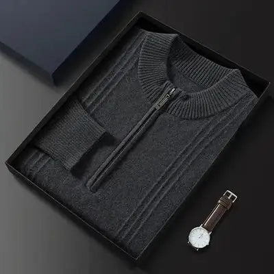 100% Cachemire Half Zip