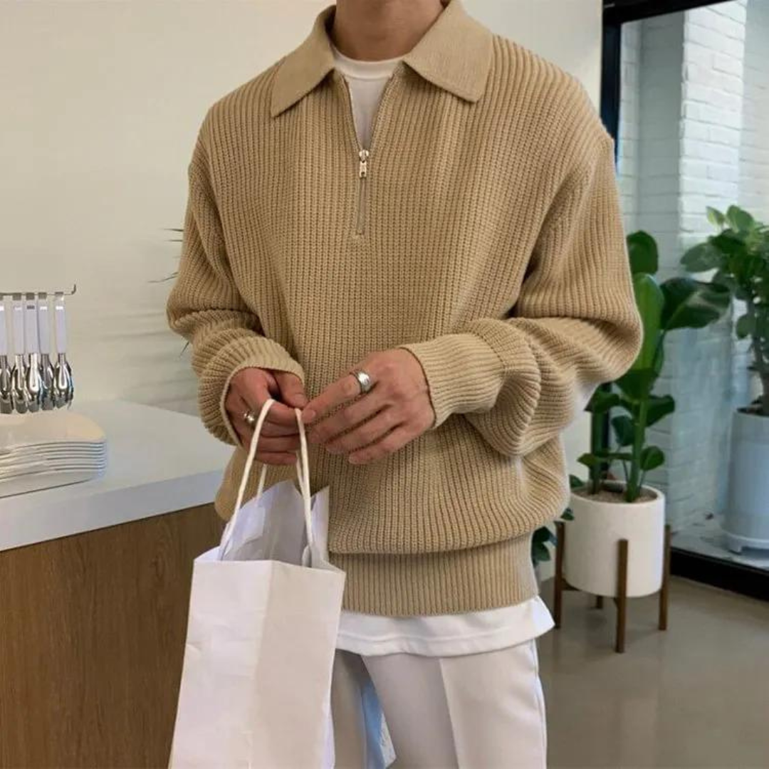 Cesare Half Zip Sweater