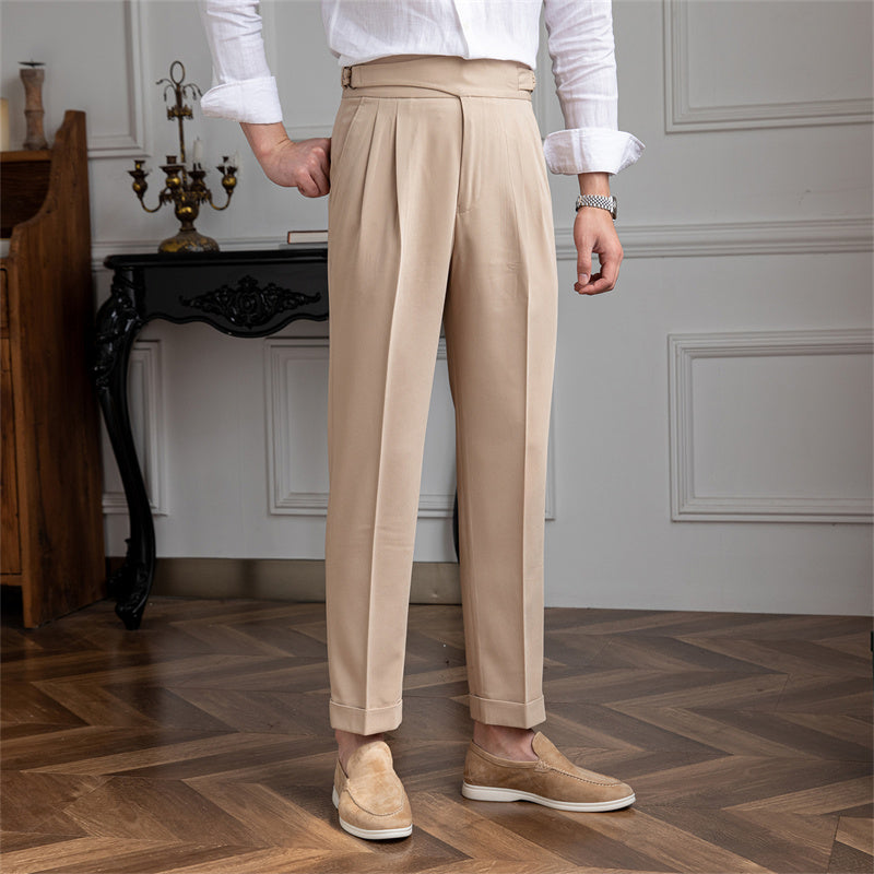 Portovenere Gurkha Button Pleated Trousers