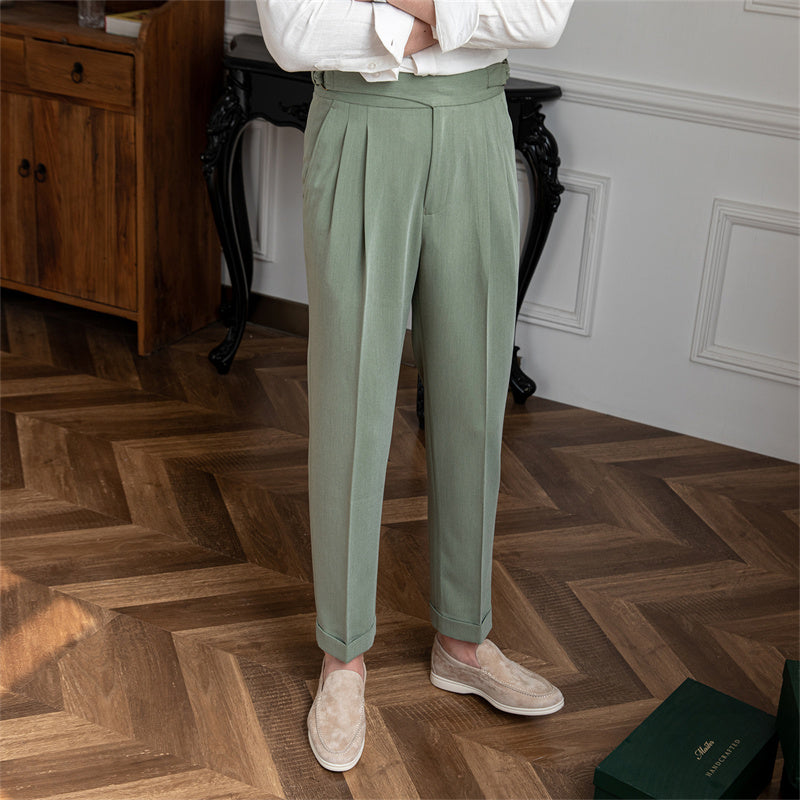 Portovenere Gurkha Button Pleated Trousers