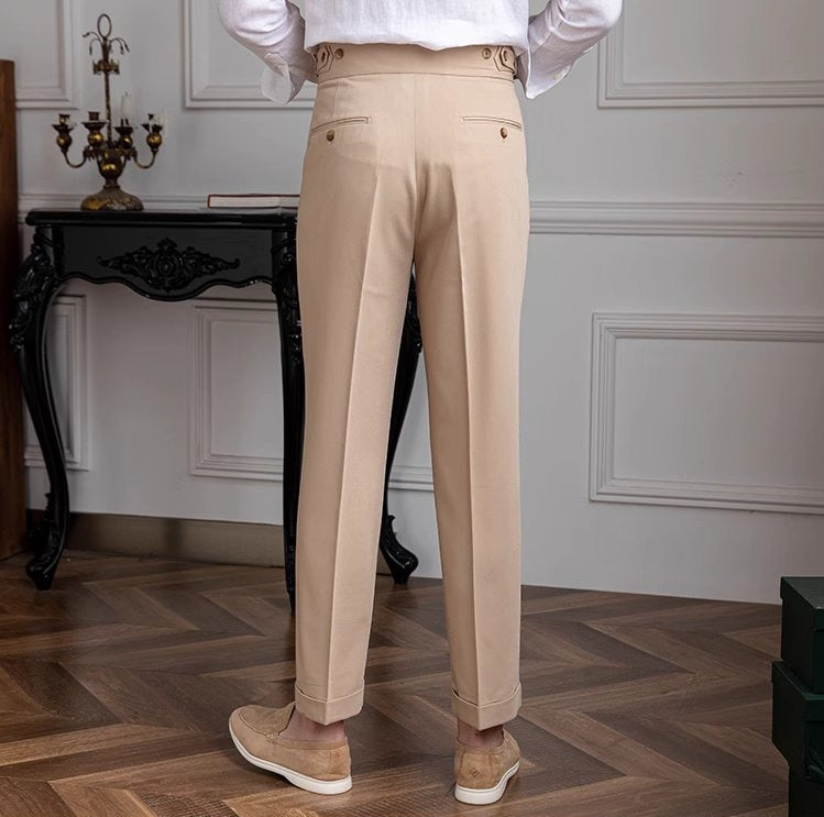 Portovenere Gurkha Button Pleated Trousers