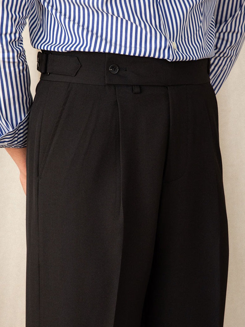 Sicily Pleated Straight Fit Trousers