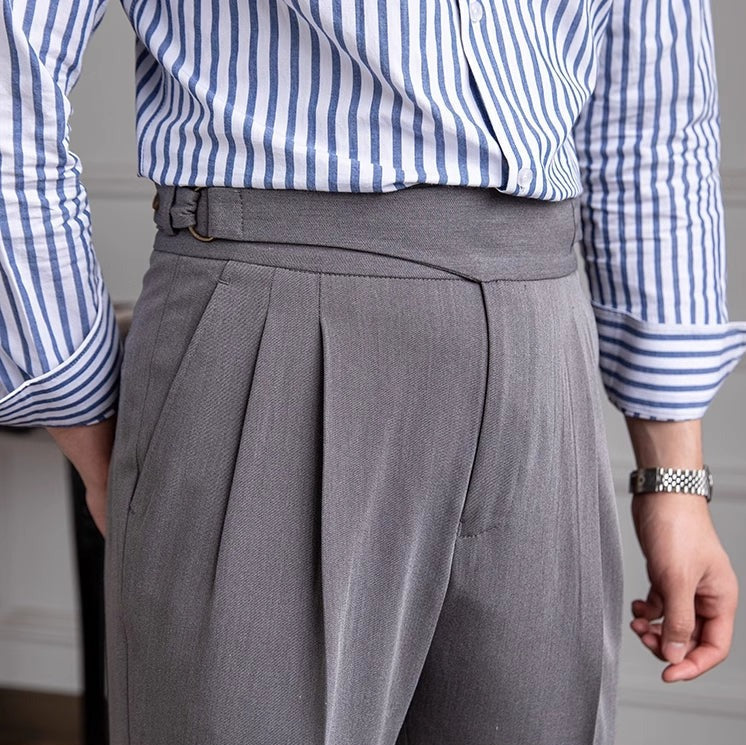 Portovenere Gurkha Button Pleated Trousers