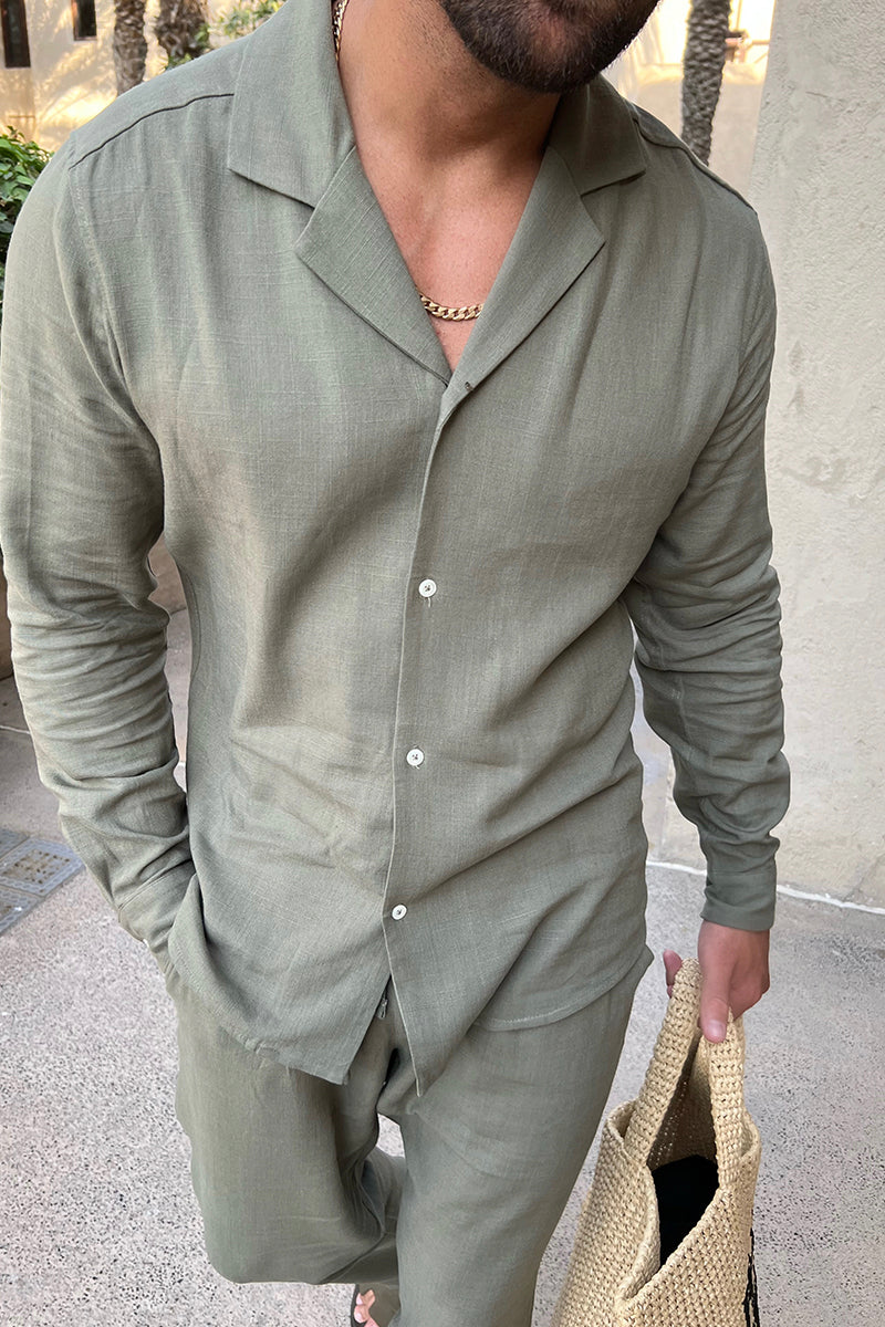 Verde Linen Shirt